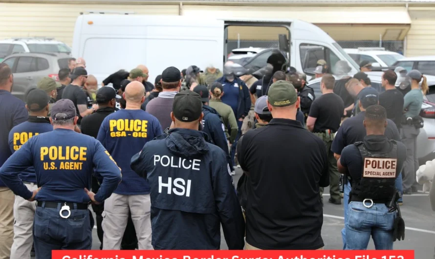 California-Mexico Border Surge: Authorities File 153 Criminal Cases Amid Toughened Enforcement