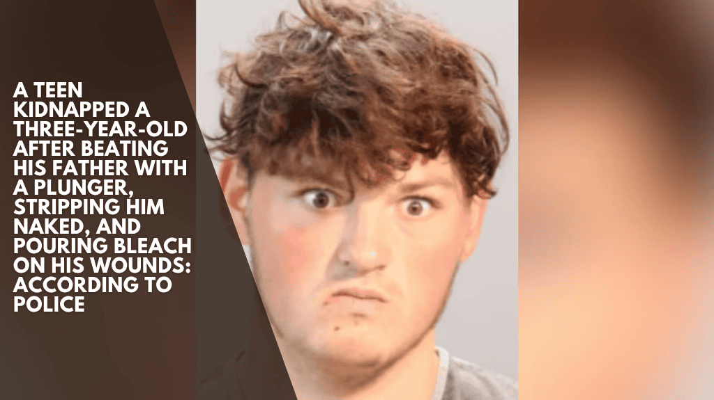 A teen kidnapped a three-year-old after beating his father with a plunger, stripping him naked, and pouring bleach on his wounds: According to police