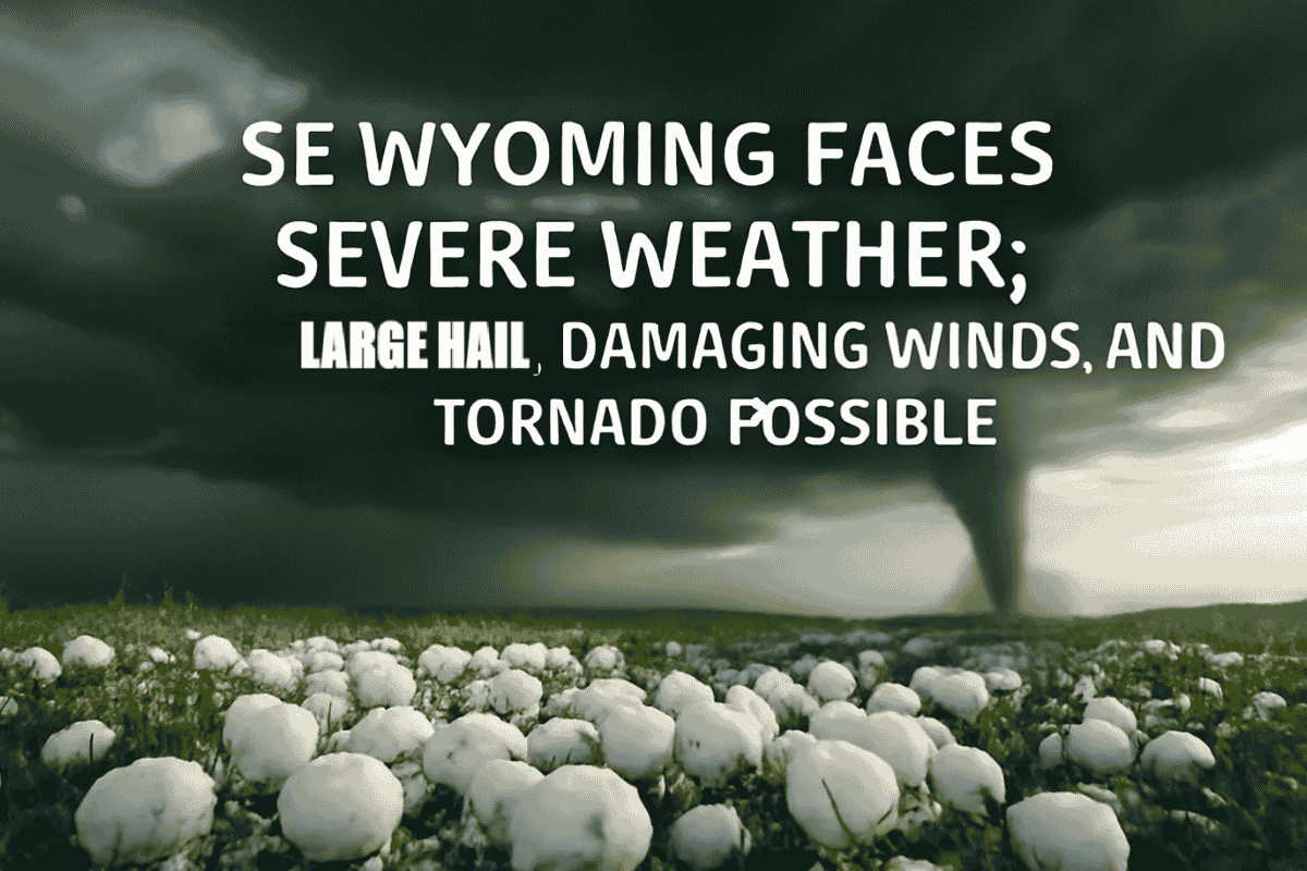 SE Wyoming Faces Severe Weather: Large Hail, Damaging Winds, and Tornado Possible