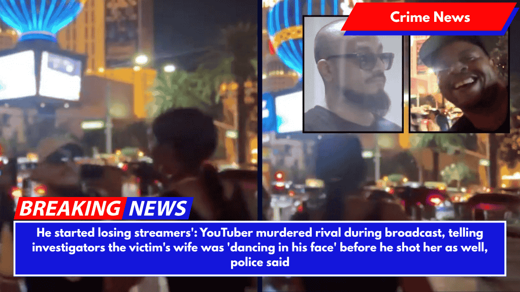 He started losing streamers': YouTuber murdered rival during broadcast, telling investigators the victim's wife was 'dancing in his face' before he shot her as well, police said