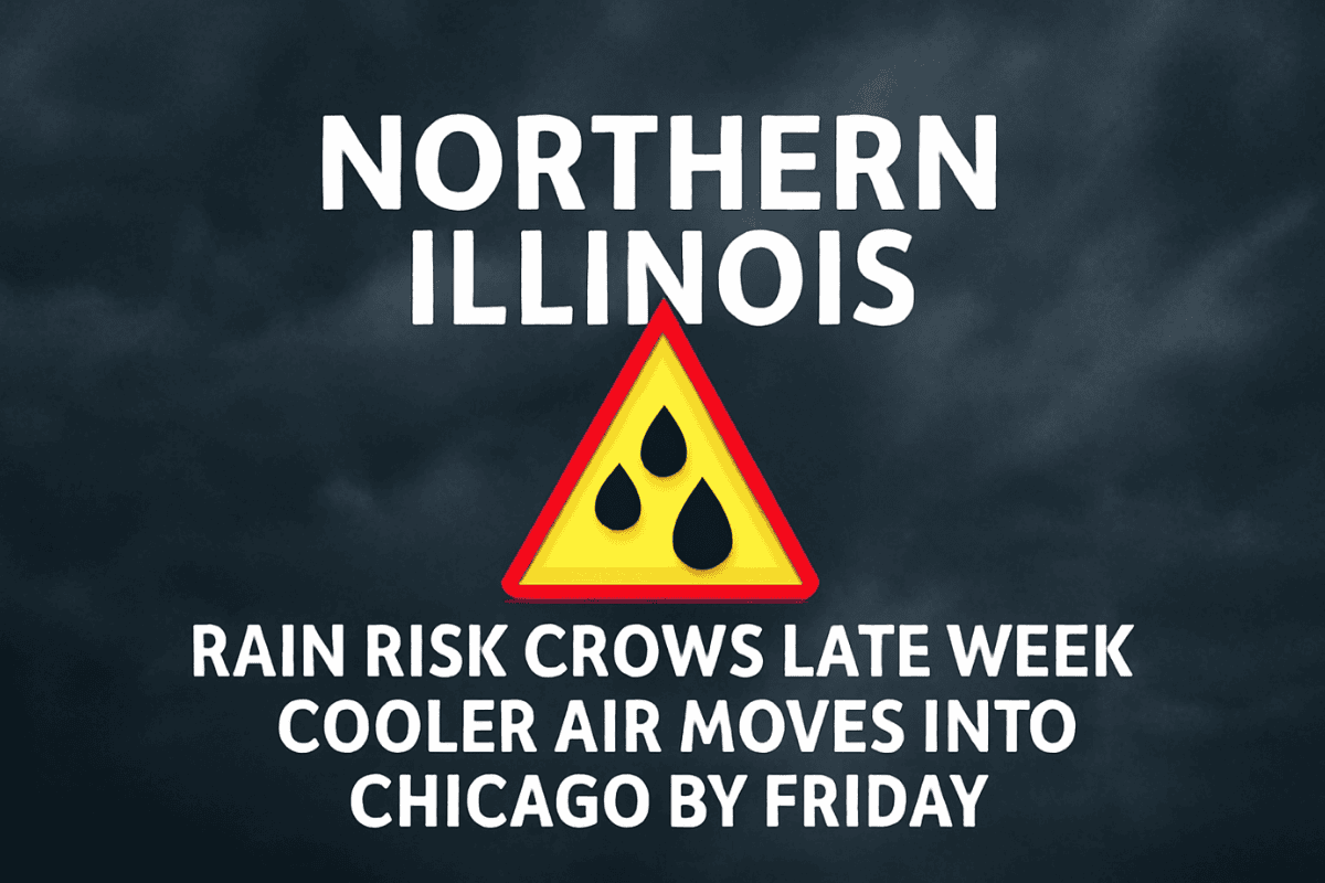 Northern Illinois Weather Update: Rain Risk Grows Late Week, Cooler Air Moves into Chicago by Friday