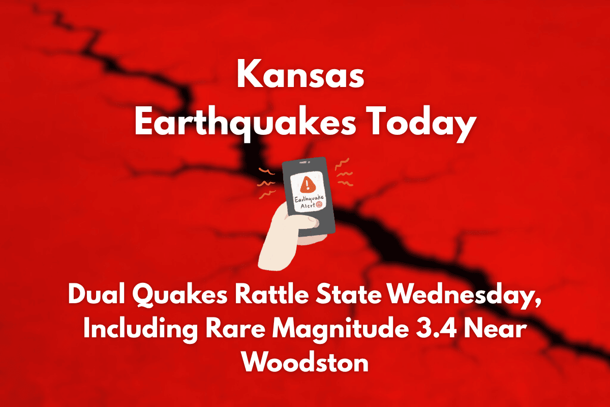 Kansas Earthquakes Today Dual Quakes Rattle State Wednesday, Including Rare Magnitude 3.4 Near Woodston