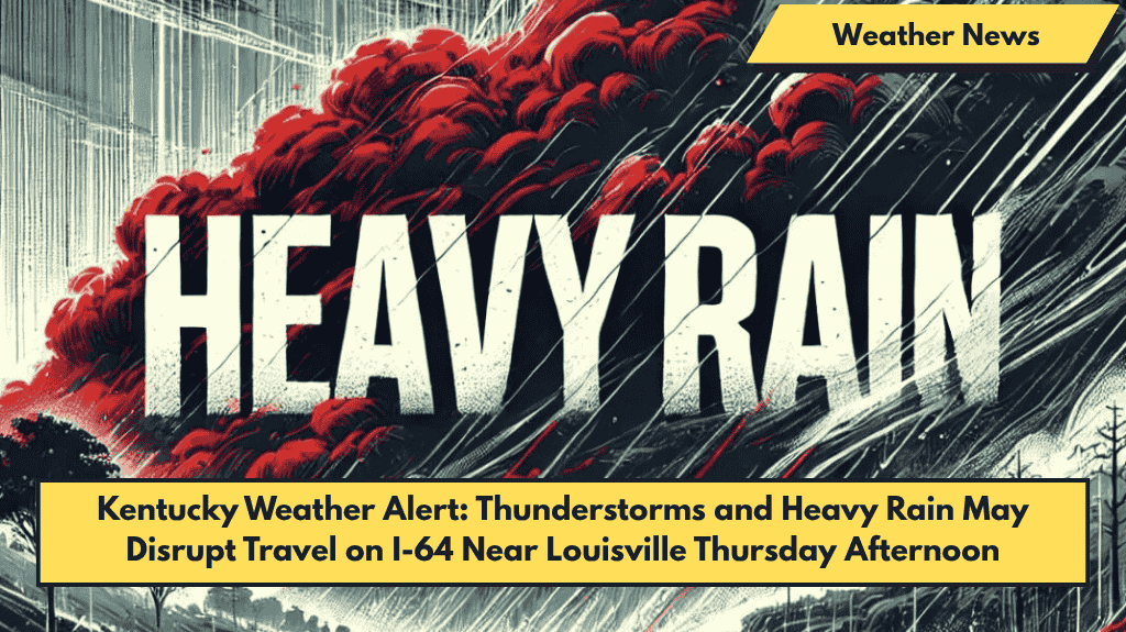 Kentucky Weather Alert: Thunderstorms and Heavy Rain May Disrupt Travel on I-64 Near Louisville Thursday Afternoon