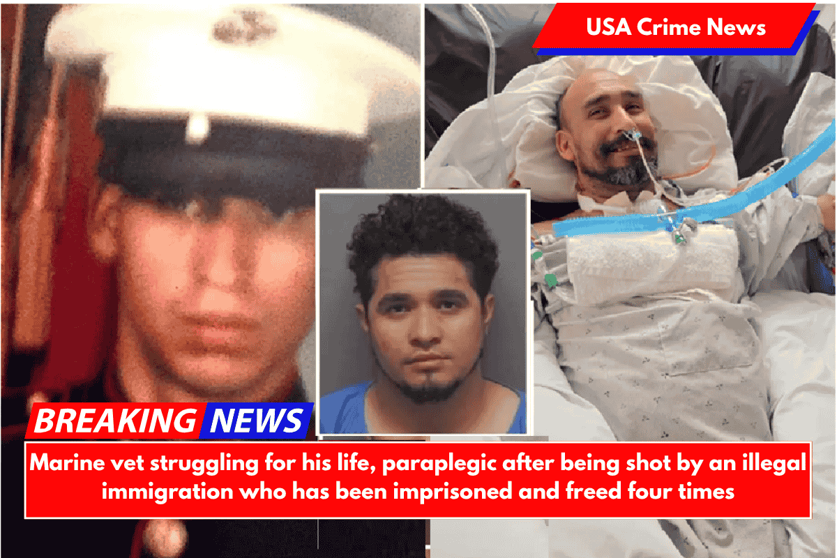 Marine vet struggling for his life, paraplegic after being shot by an illegal immigration who has been imprisoned and freed four times