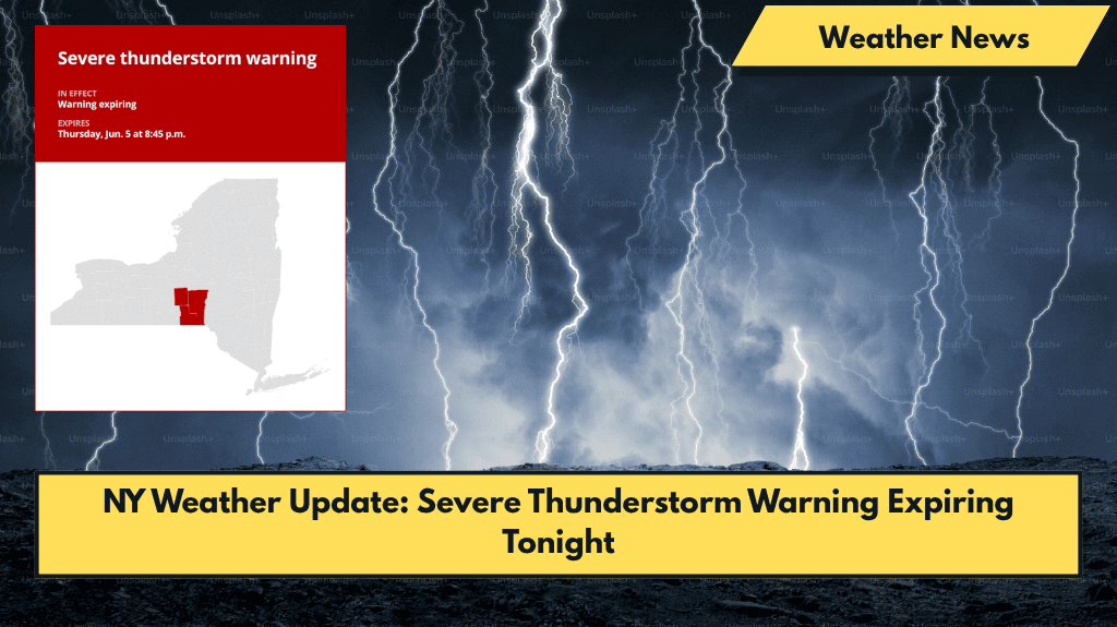 NY Weather Update: Severe Thunderstorm Warning Expiring Tonight