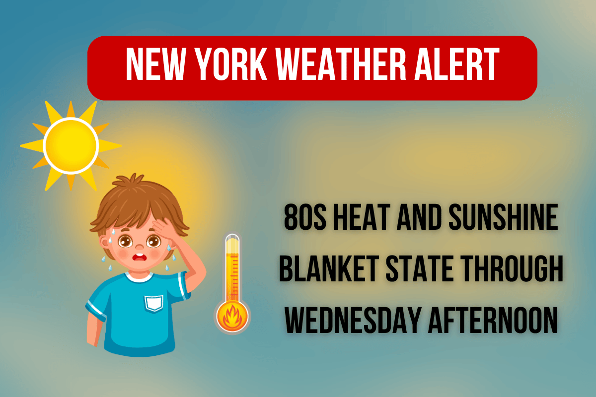 New York Weather Alert 80s Heat and Sunshine Blanket State Through Wednesday Afternoon