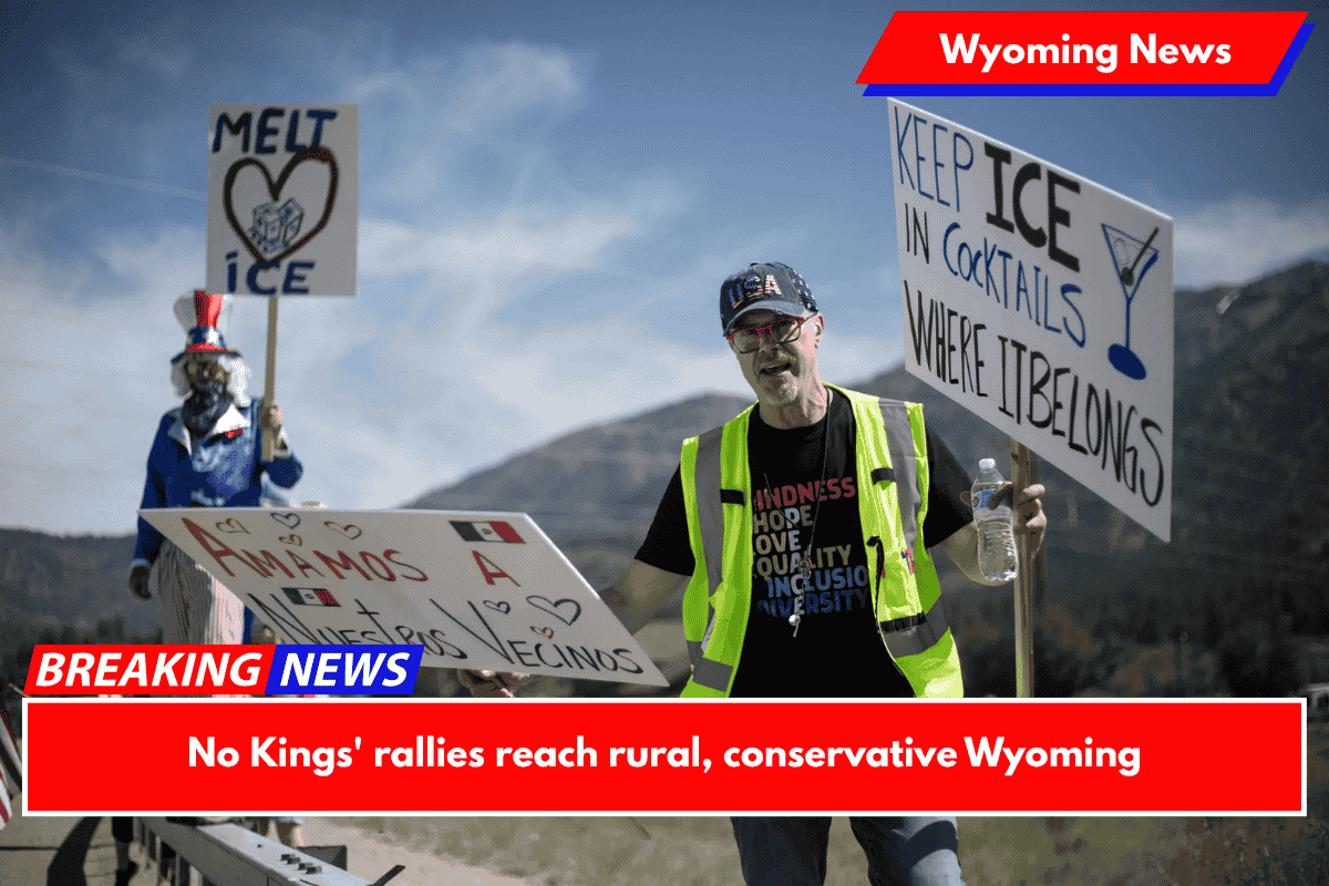 No Kings' rallies reach rural, conservative Wyoming