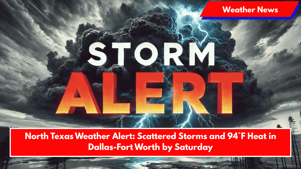 North Texas Weather Alert: Scattered Storms and 94°F Heat in Dallas-Fort Worth by Saturday