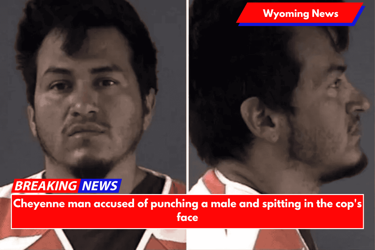 Cheyenne man accused of punching a male and spitting in the cop's face