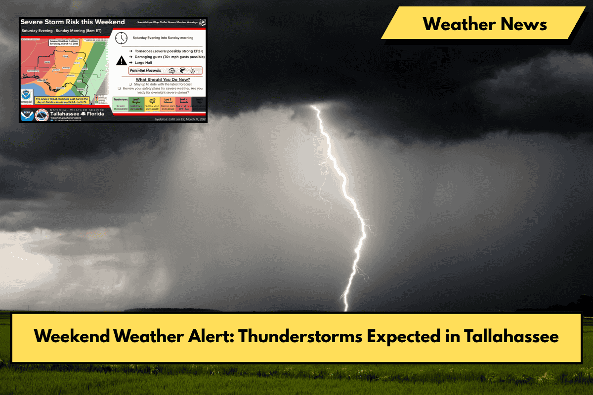 Weekend Weather Alert: Thunderstorms Expected in Tallahassee