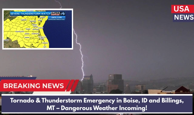 Tornado & Thunderstorm Emergency in Boise, ID and Billings, MT – Dangerous Weather Incoming!