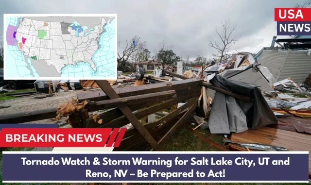 Tornado Watch & Storm Warning for Salt Lake City, UT and Reno, NV – Be Prepared to Act!