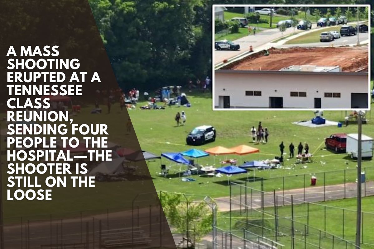 A mass shooting erupted at a Tennessee class reunion, sending four people to the hospital—the shooter is still on the loose