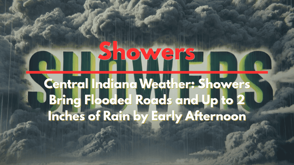 Central Indiana Weather Showers Bring Flooded Roads and Up to 2 Inches of Rain by Early Afternoon