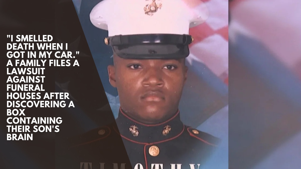 "I smelled death when I got in my car." A family files a lawsuit against funeral houses after discovering a box containing their son's brain