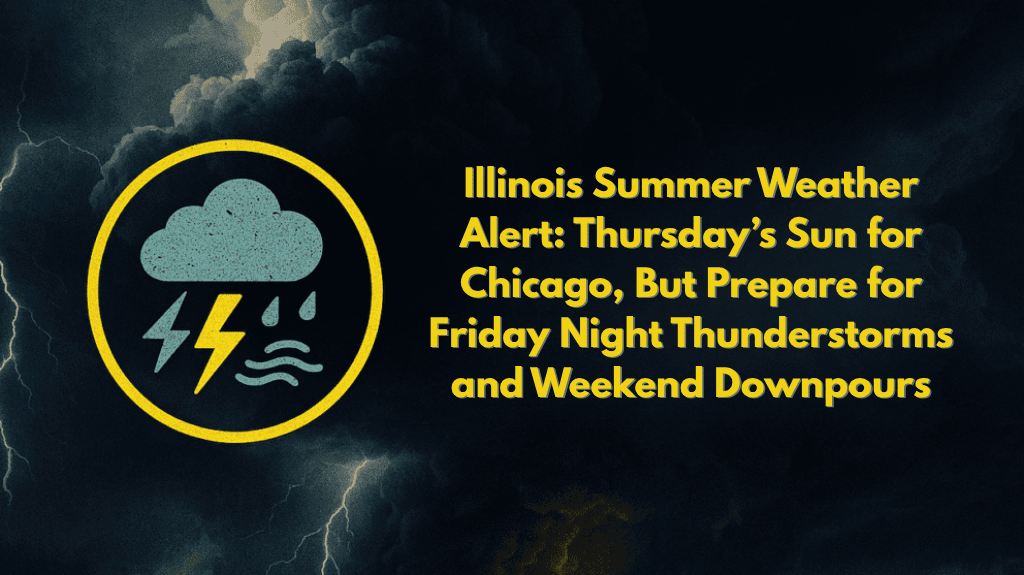 Illinois Summer Weather Alert Thursday’s Sun for Chicago, But Prepare for Friday Night Thunderstorms and Weekend Downpours