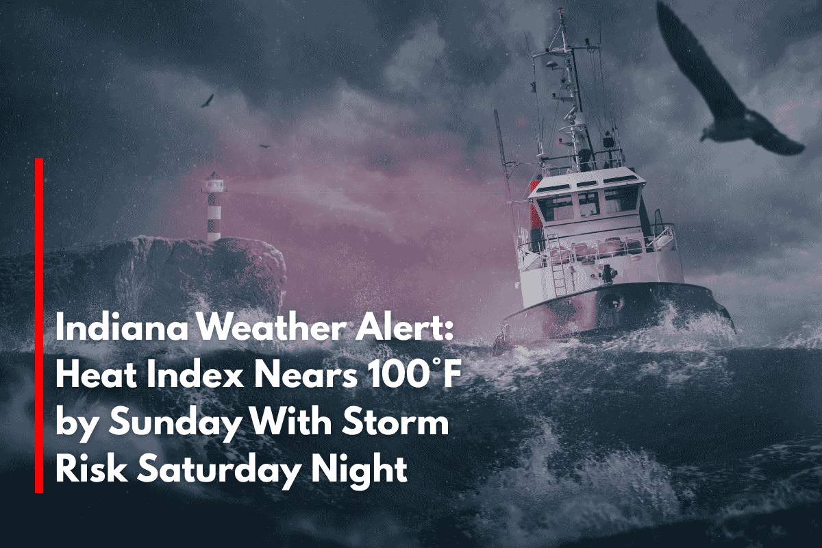Indiana Weather Alert Heat Index Nears 100°F by Sunday With Storm Risk Saturday Night