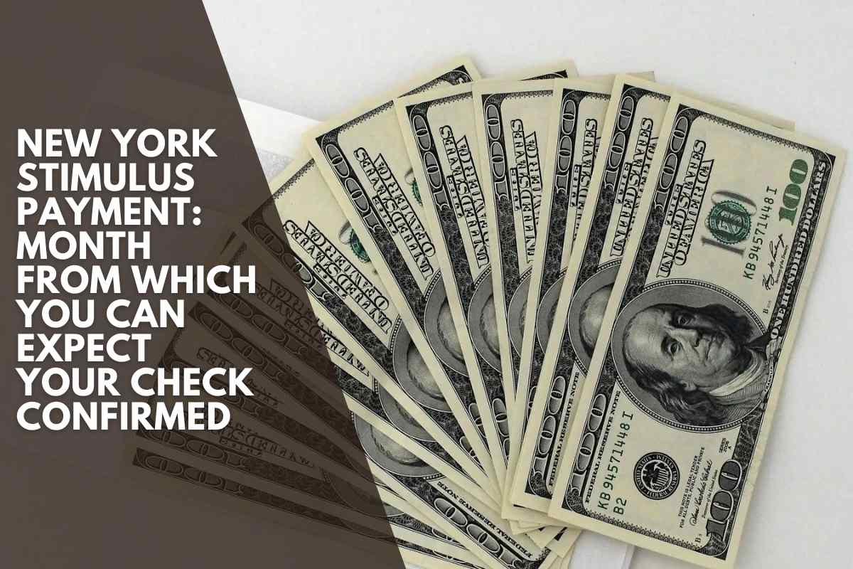 New York stimulus payment Month from which you can expect your check confirmed