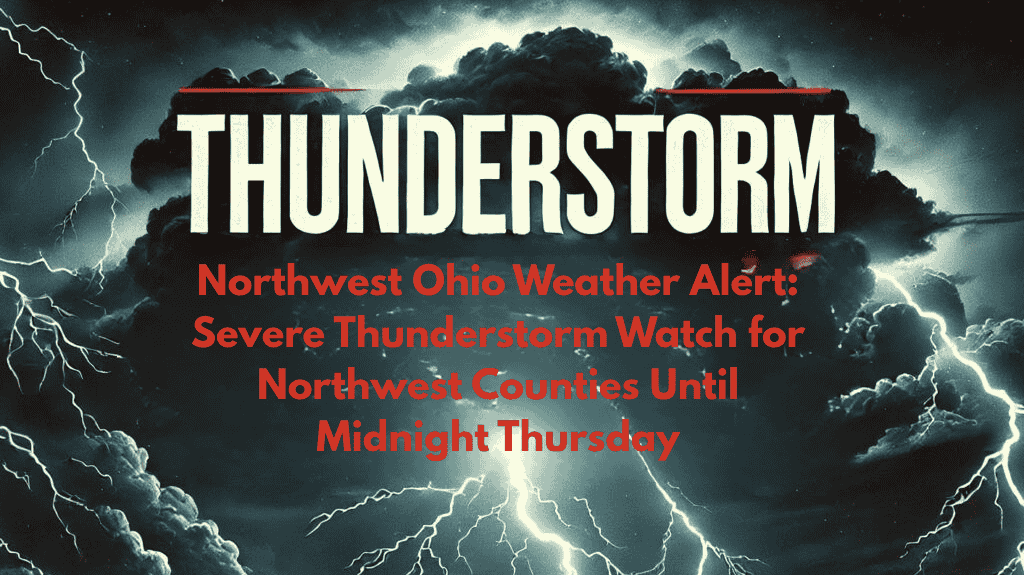 Northwest Ohio Weather Alert Severe Thunderstorm Watch for Northwest Counties Until Midnight Thursday