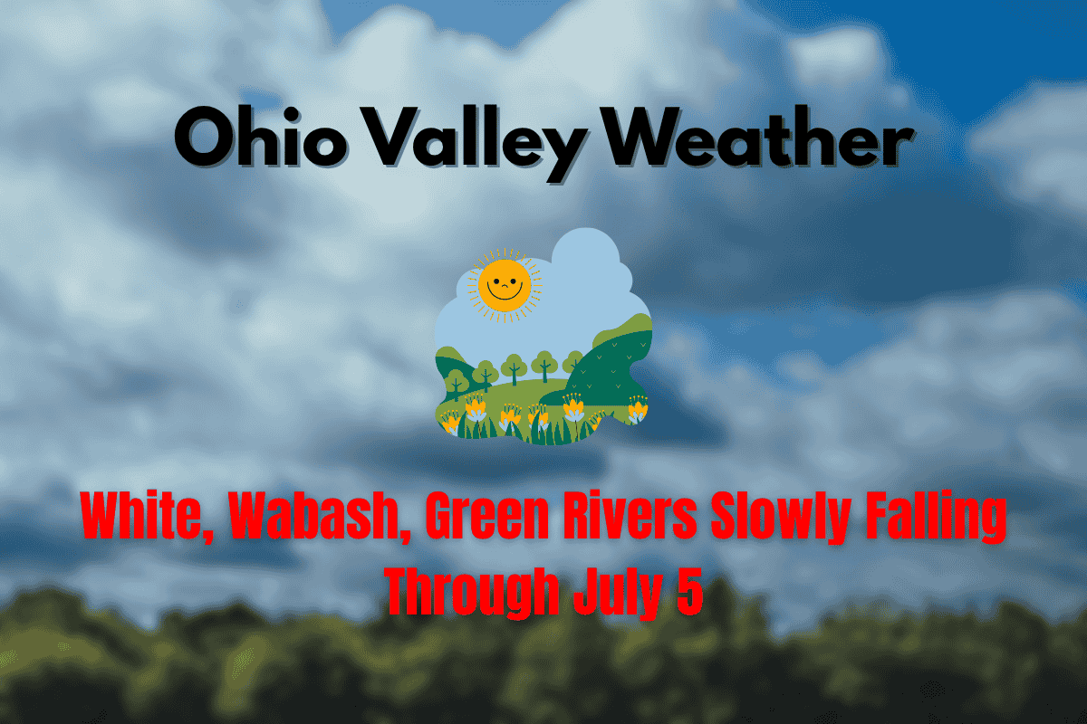 Ohio Valley Weather White, Wabash, Green Rivers Slowly Falling Through July 5