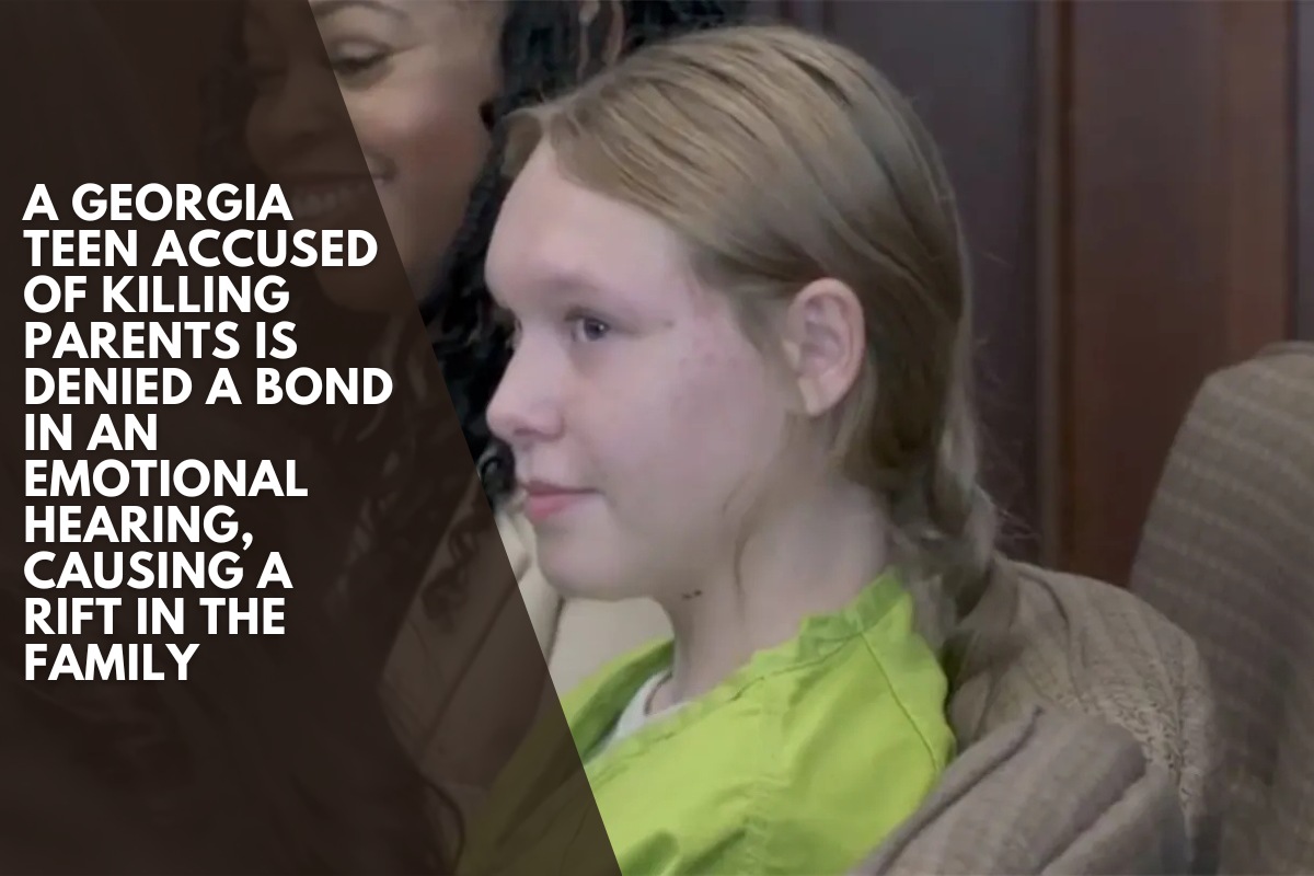 A Georgia teen accused of killing parents is denied a bond in an emotional hearing, causing a rift in the family