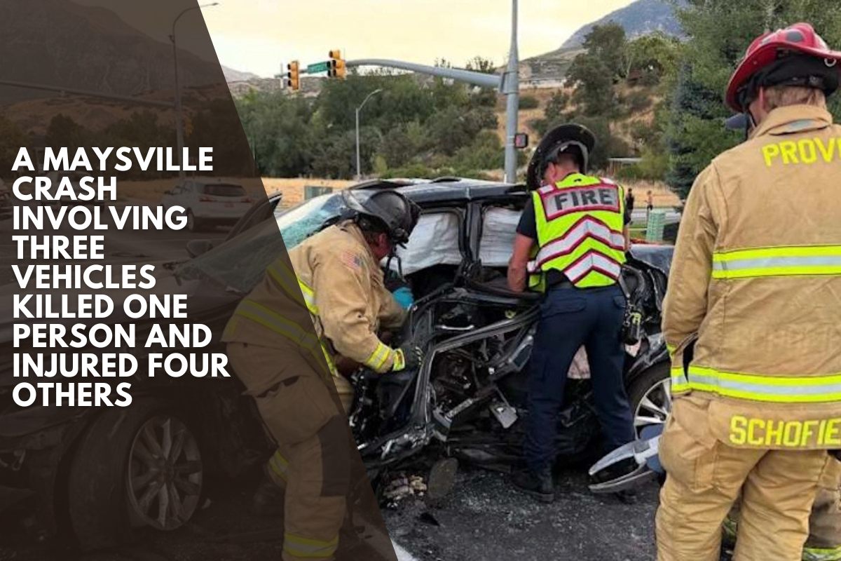 A Maysville crash involving three vehicles killed one person and injured four others