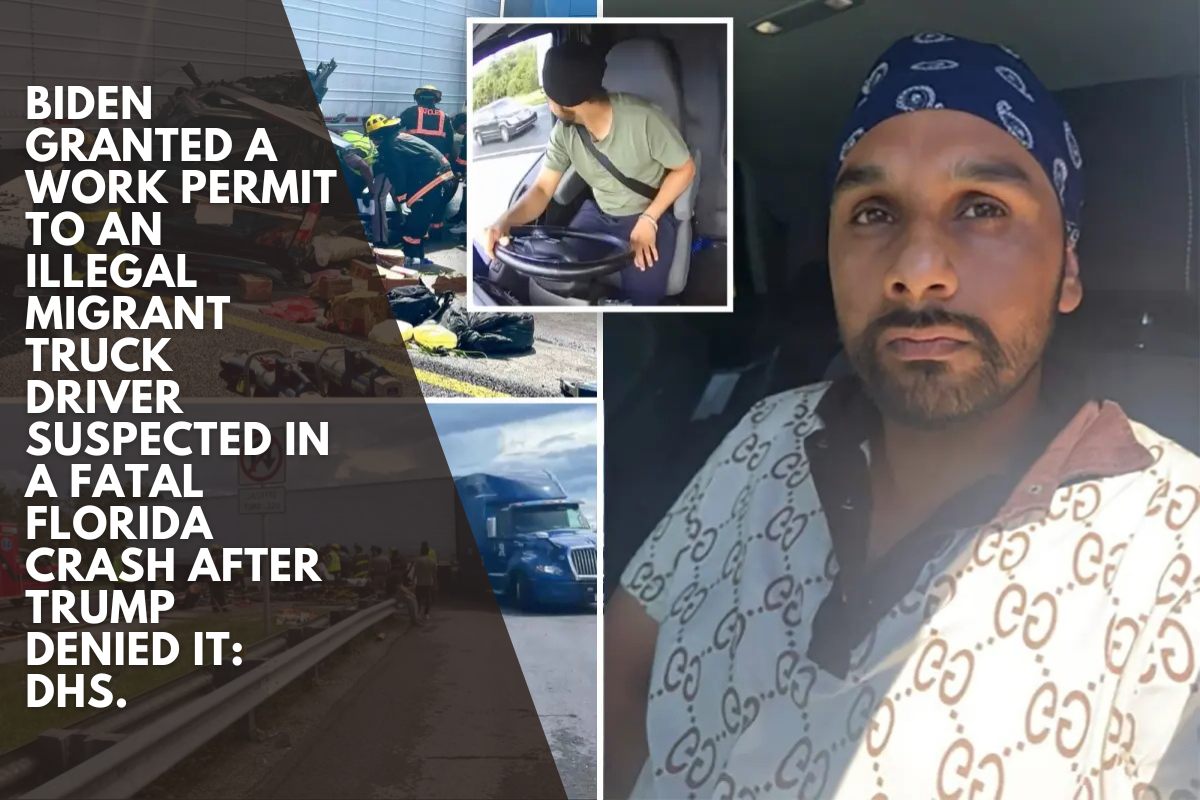 Biden granted a work permit to an illegal migrant truck driver suspected in a fatal Florida crash after Trump denied it: DHS.
