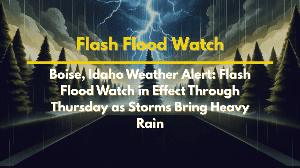 Boise, Idaho Weather Alert Flash Flood Watch in Effect Through Thursday as Storms Bring Heavy Rain