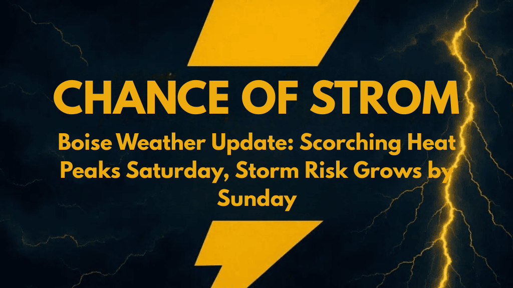 Boise Weather Update Scorching Heat Peaks Saturday, Storm Risk Grows by Sunday