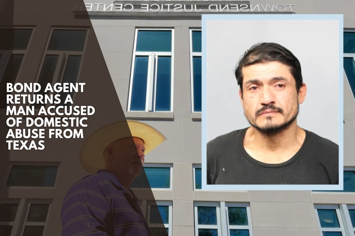 Bond agent returns a man accused of domestic abuse from Texas