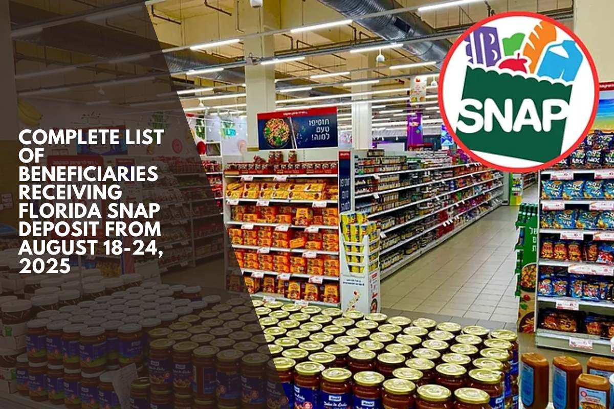 Complete list of beneficiaries receiving Florida SNAP deposit from August 18-24, 2025