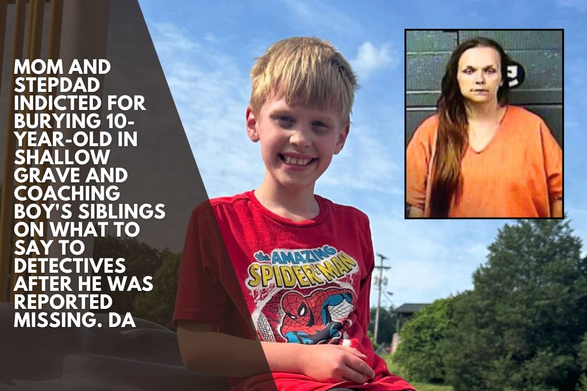Mom and stepdad indicted for burying 10-year-old in shallow grave and coaching boy's siblings on what to say to detectives after he was reported missing. DA