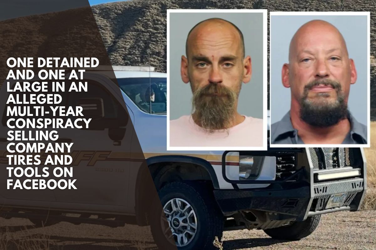 One detained and one at large in an alleged multi-year conspiracy selling company tires and tools on Facebook