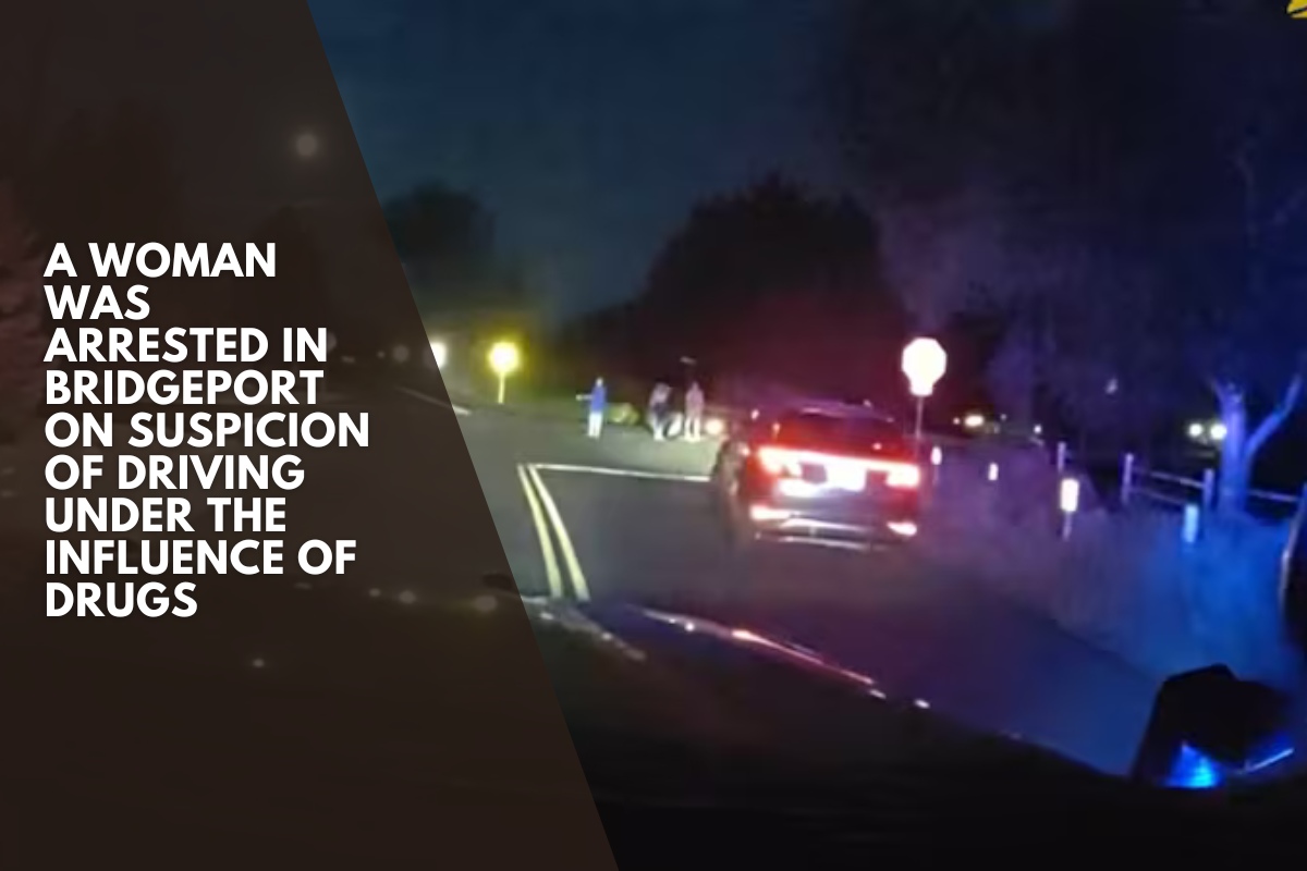 A woman was arrested in Bridgeport on suspicion of driving under the influence of drugs