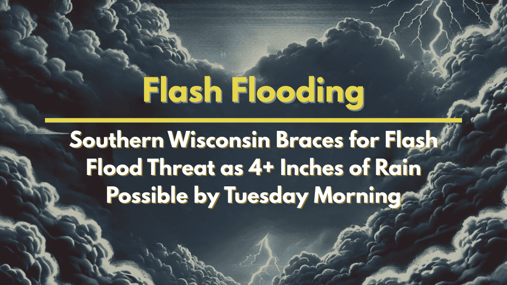 Southern Wisconsin Braces for Flash Flood Threat as 4+ Inches of Rain Possible by Tuesday Morning