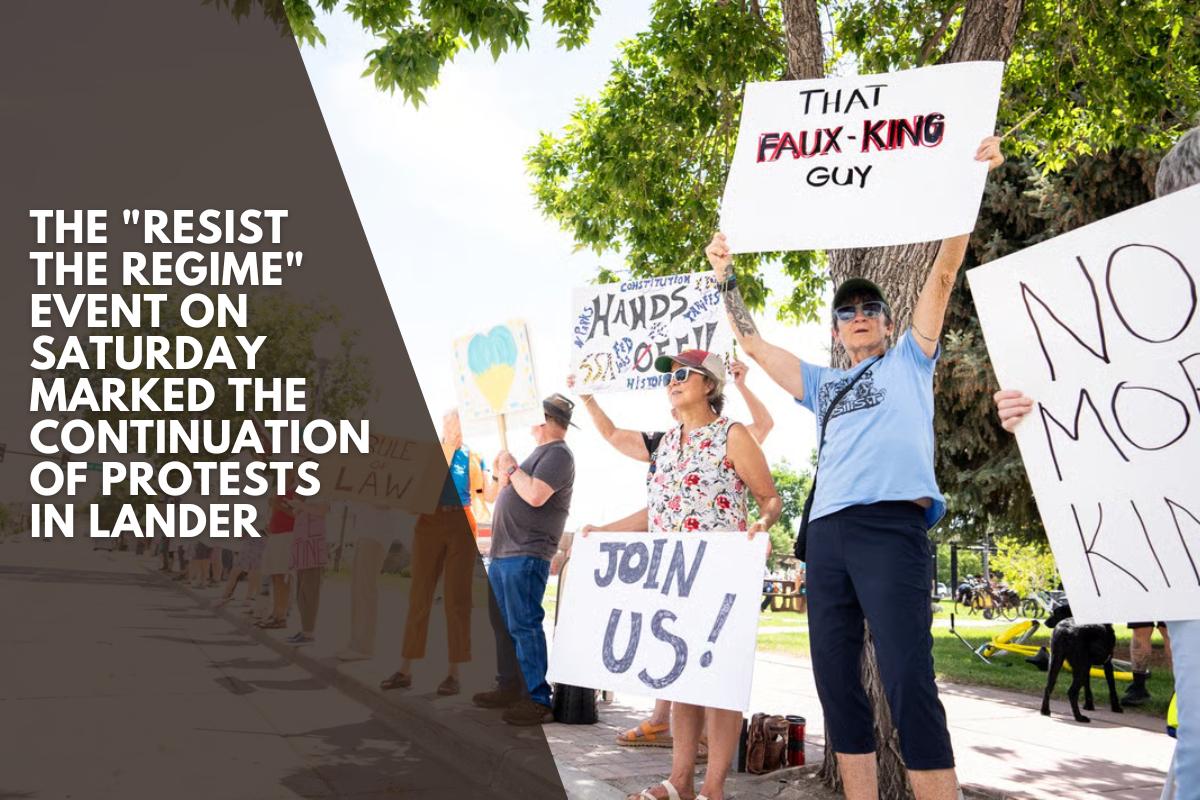 The "Resist the Regime" event on Saturday marked the continuation of protests in Lander