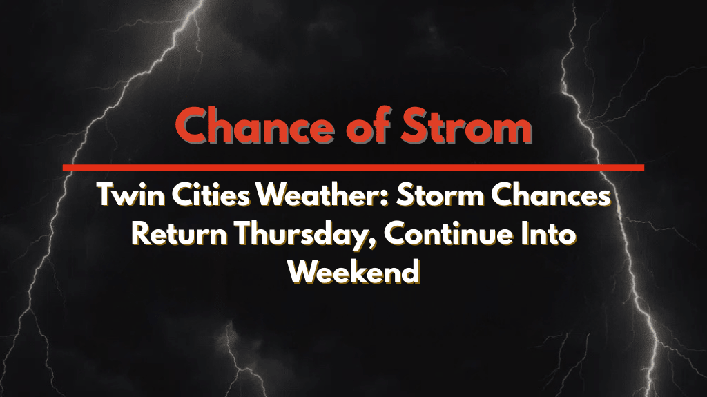 Twin Cities Weather Storm Chances Return Thursday, Continue Into Weekend