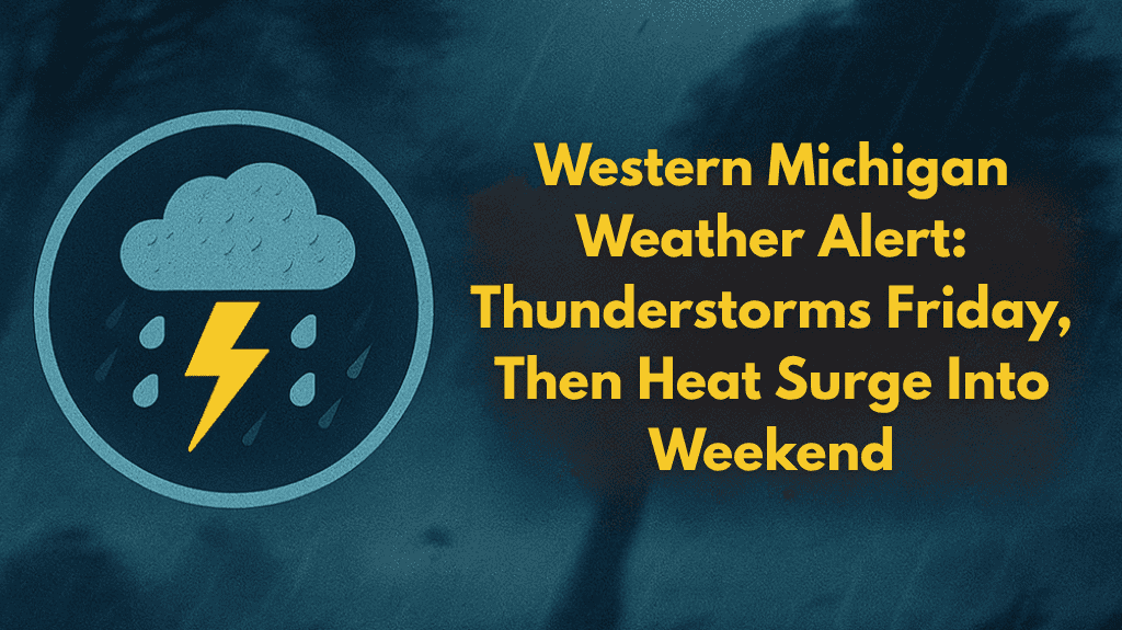 Western Michigan Weather Alert: Thunderstorms Friday, Then Heat Surge Into Weekend