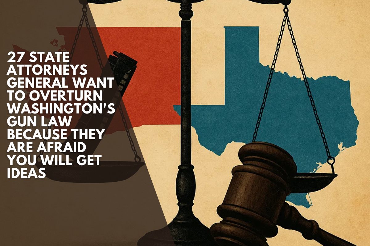 27 state attorneys general want to overturn Washington's gun law because they are afraid you will get ideas