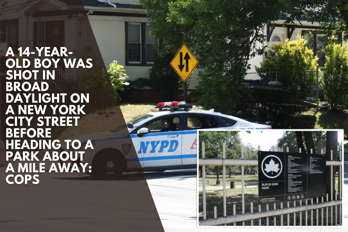 A 14-year-old boy was shot in broad daylight on a New York City street before heading to a park about a mile away: cops