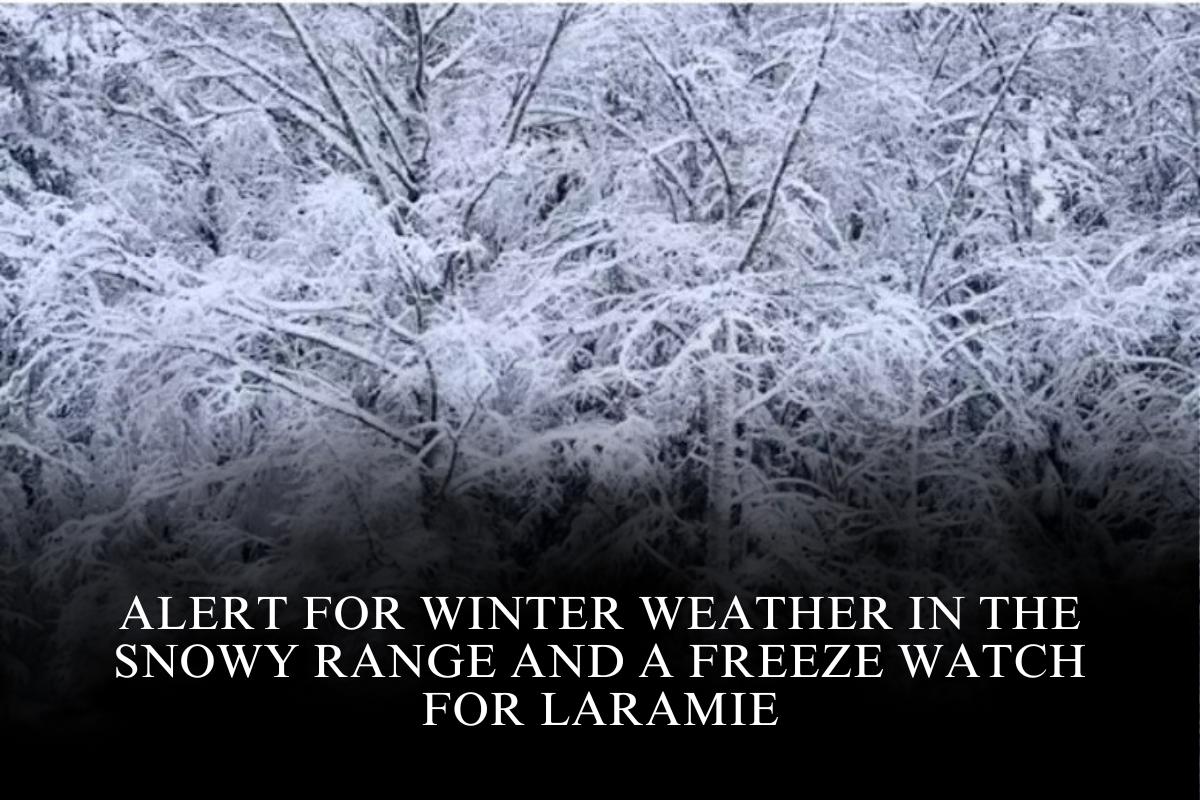 Alert For Winter Weather In The Snowy Range And A Freeze Watch For Laramie