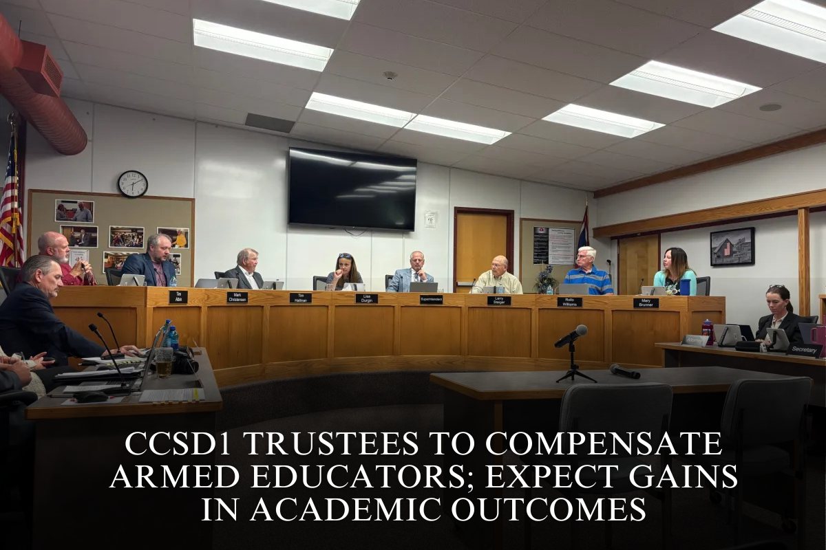 CCSD1 trustees to compensate armed educators; expect gains in academic outcomes