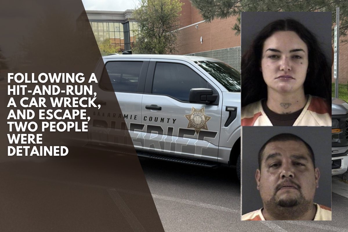Following a hit-and-run, a car wreck, and escape, two people were detained