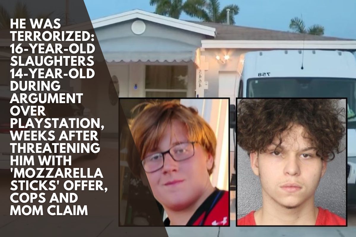 He was terrorized: 16-year-old slaughters 14-year-old during argument over PlayStation, weeks after threatening him with 'mozzarella sticks' offer, cops and mom claim