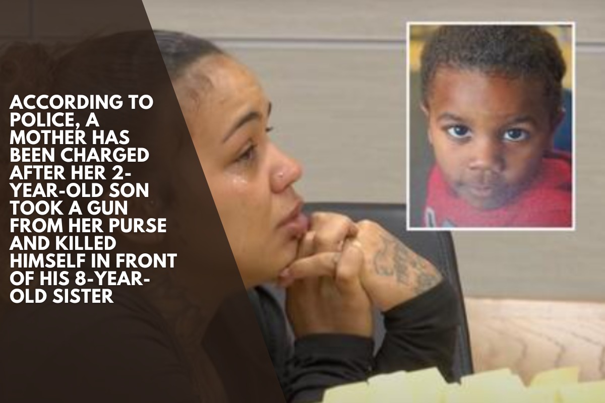 According to police, a mother has been charged after her 2-year-old son took a gun from her purse and killed himself in front of his 8-year-old sister