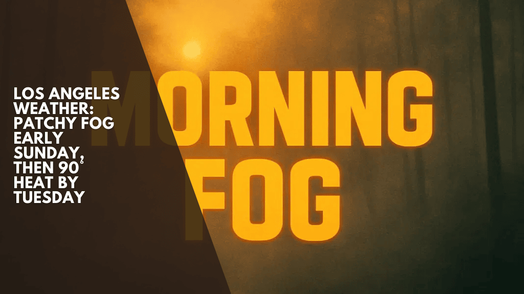 Los Angeles Weather: Patchy Fog Early Sunday, Then 90° Heat by Tuesday