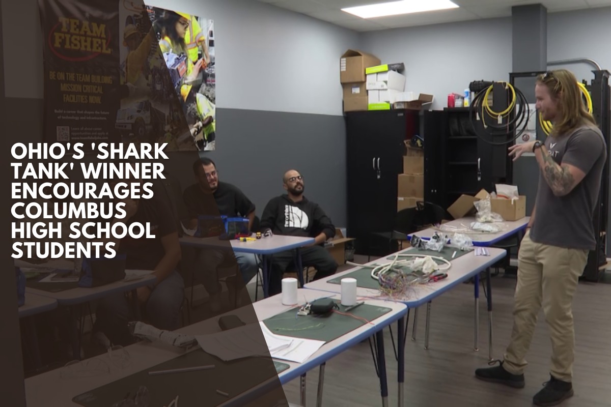 Ohio's 'Shark Tank' winner encourages Columbus high school students