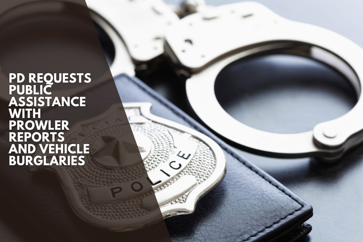 PD Requests Public Assistance with Prowler Reports and Vehicle Burglaries