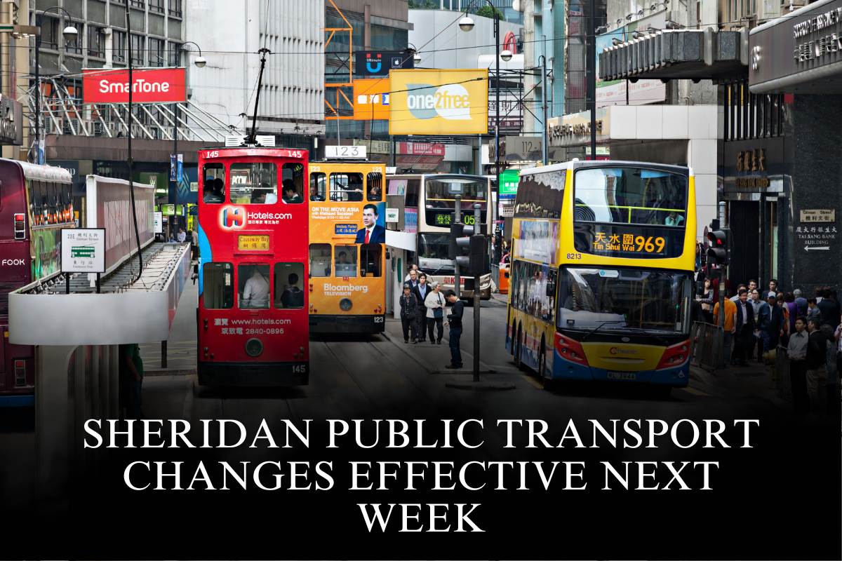 Sheridan Public Transport Changes Effective Next Week