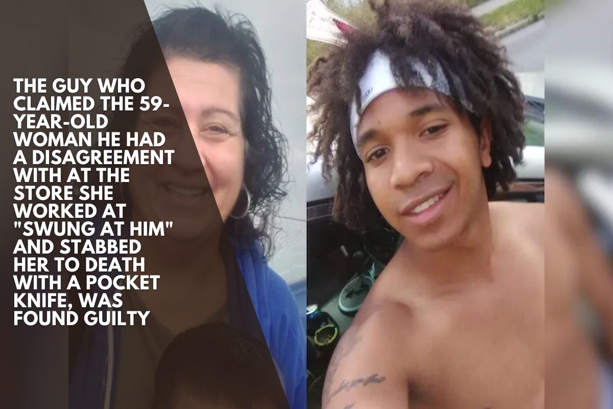 The guy who claimed the 59-year-old woman he had a disagreement with at the store she worked at "swung at him" and stabbed her to death with a pocket knife, was found guilty